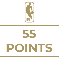 NBA 55 Points Milestone Art icon